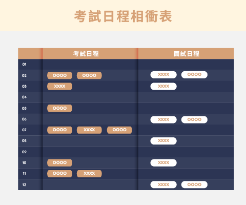 114研究所考試日程相衝表
