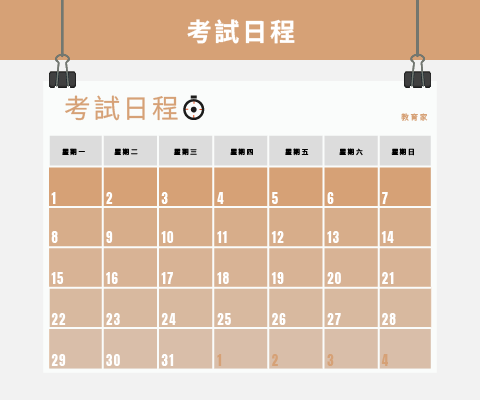114研究所考試日程一覽表